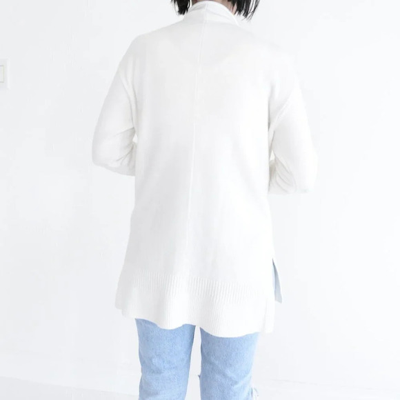 Anthropologie Moth  White Mockneck Knit Sweater Cottagecore XS - Picture 3 of 13